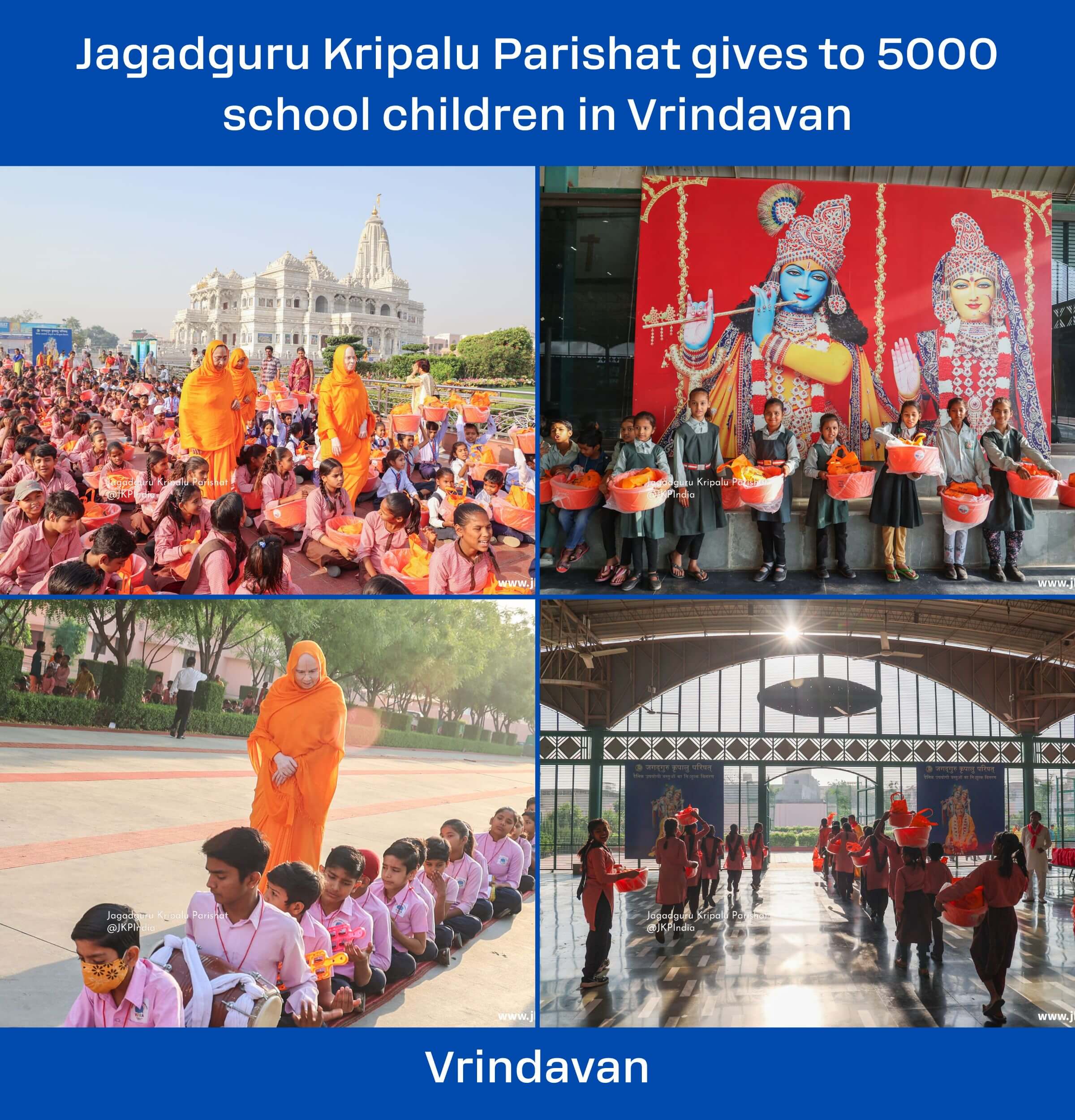 Jagadguru Kripalu Parishat, Jagadguru Shri Kripalu Ji Maharaj, Radha Krishna, Prem Mandir Vrindavan