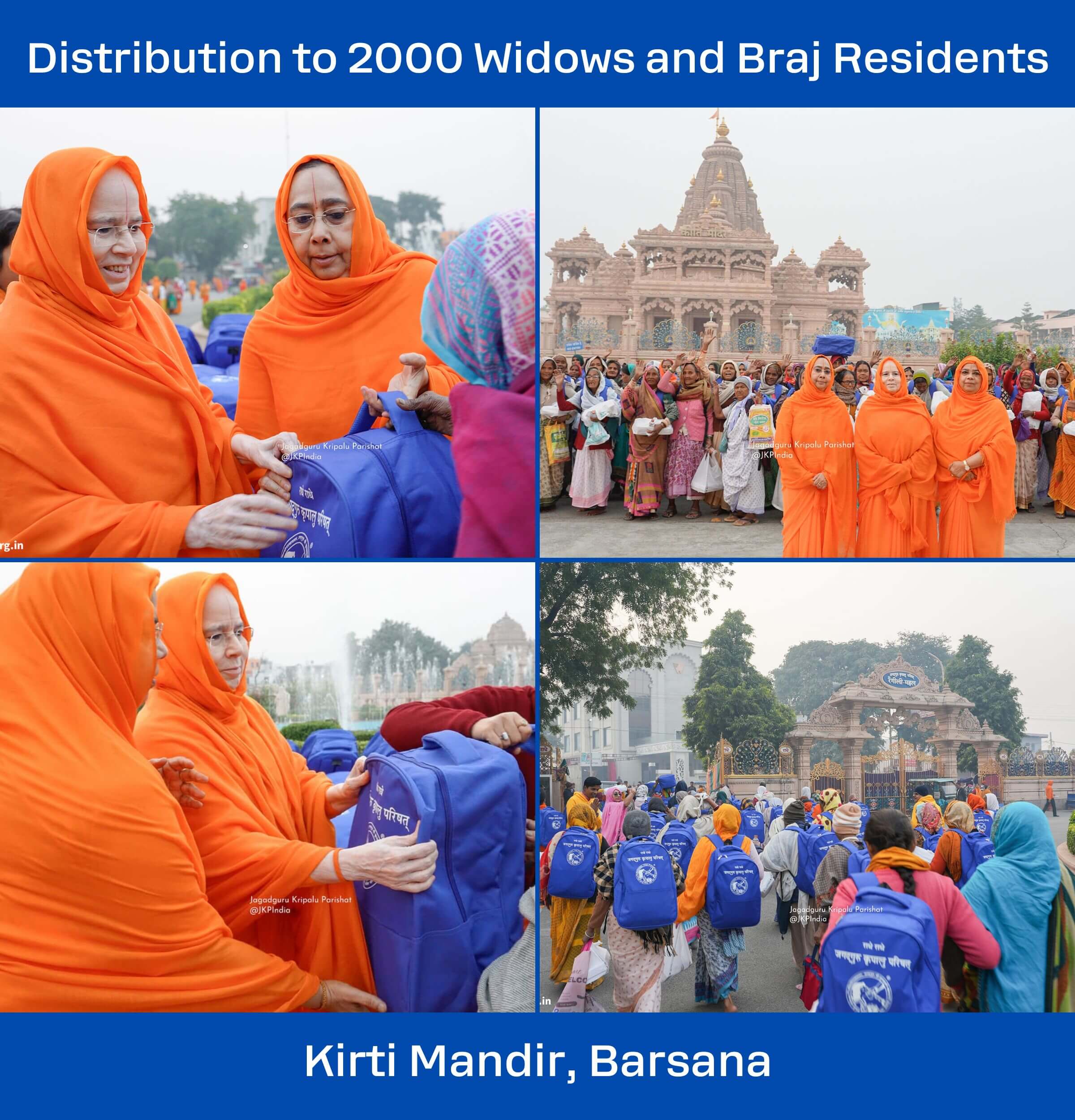 Distribution to 2000 Widows and Braj Residents